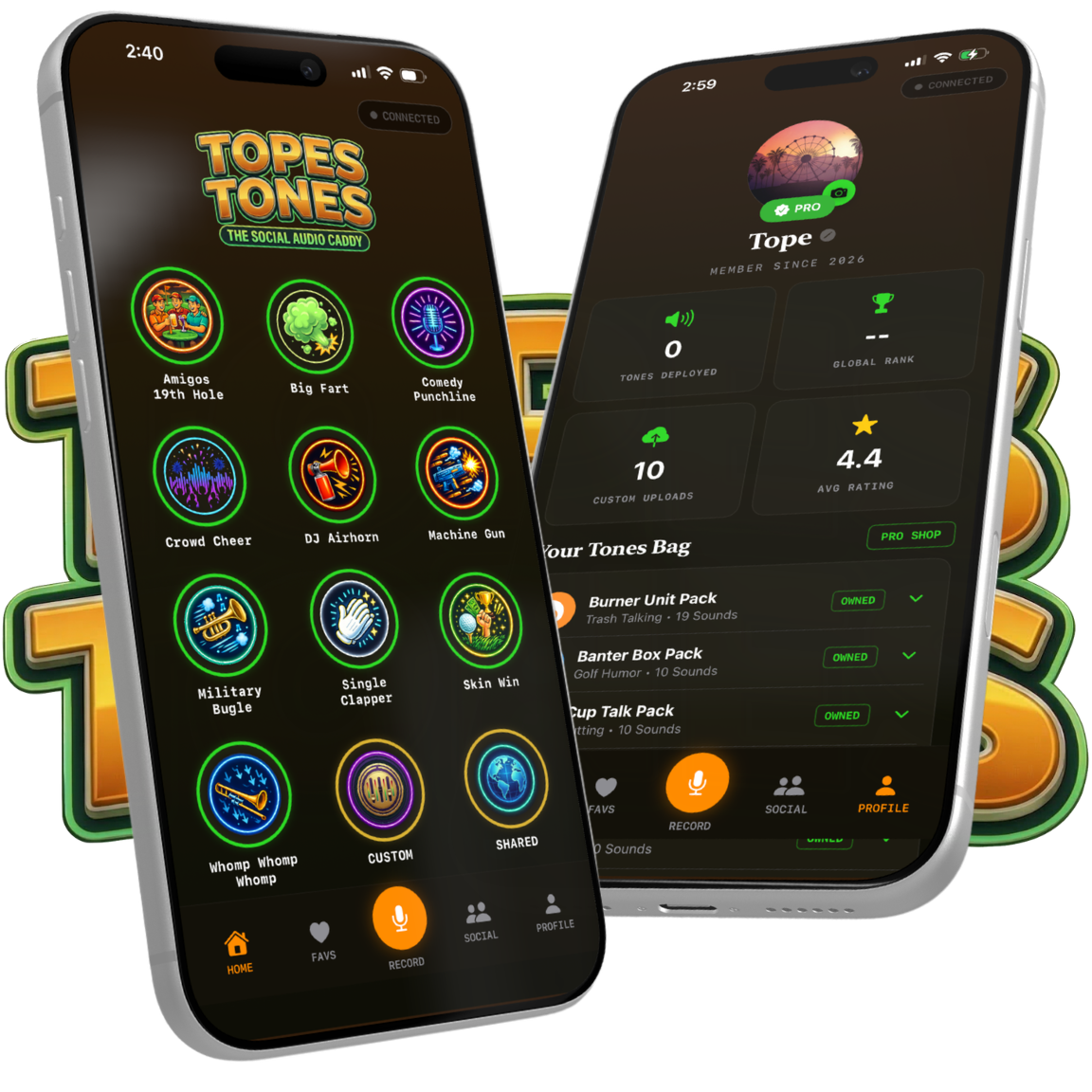 Topes Tones App